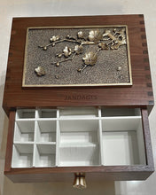 Load image into Gallery viewer, JANDAGTS Wooden decorative box,Engraved Wooden Decorative Box Jewelry Box Keepsake Box