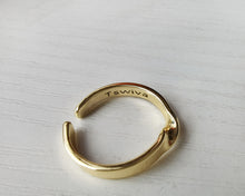 Load image into Gallery viewer, Tswiva gold plated ring, women's ring knuckle ring golden bohemian ring