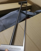 Load image into Gallery viewer, Cocomeno towel rack, double bath towel bar, 30-inch stainless steel bathroom towel rack, brushed and polished wall-mounted towel rack, total length 33