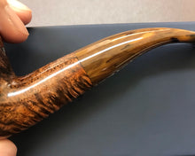 Load image into Gallery viewer, YVOO Pipes, Vintage Ebony Smoking Pipe with Wooden Holder, Other Accessories and Gift Box