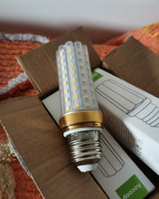 Load image into Gallery viewer, Aocoop LED Light Bulb, 4000 Lumens E26 LED Bulb with Ceramic Technology, 3000K Soft Warm Non-Dimmable, 25,000-Hour Lifetime, Efficient Safe, 2 Pack 27W Energy Saving for Home Garage