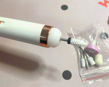 Load image into Gallery viewer, Evermart Electric nail polisher , Electric Nail File  Professional Manicure Pedicure Kit with Stand, Nail Buffer Drill Polisher for Natural Fingernails Toenails