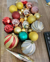 Load image into Gallery viewer, BOBOLUNA Christmas tree ornaments, 25 pieces, mix and match Christmas tree decoration kit