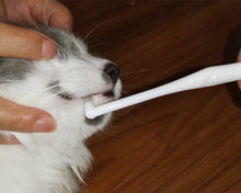 Load image into Gallery viewer, inductionless pet toothbrush,Pet Toothbrush for Dogs, Cats with Soft Bristles - Easy Teeth Cleaning & Dental Care, Non Slip Dual Head Dog Toothbrush