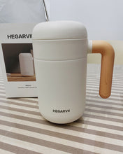 Load image into Gallery viewer, HEGARVII Cup Mug with Infuser and Lid, Wooden Handle