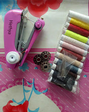 Load image into Gallery viewer, Hethya sewing machine,Handheld Sewing Machine Manual Sewing Machine Portable Stitch Stapler Mini Sewer Machine Hand Stitcher Sewing Machine Handy Needlework Tool for DIY Crafts Fabric Cloth Sewing Home Travel Use