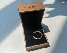 Load image into Gallery viewer, TMEEIHNSS 14K Gold Plated  Ring Braided Gold Plated Ring
