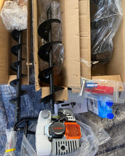 Load image into Gallery viewer, chicteens auger excavator, stroke gas column hole excavator one person auger EPA machinery plant soil excavation fence