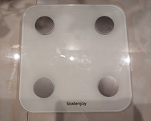 Load image into Gallery viewer, Scalenjoy weight scale, digital bathroom scale with body tape measure, LCD backlight display, high precision measurement, 6 mm tempered glass