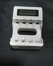 Load image into Gallery viewer, MSTJRY battery charger, suitable for AA AAA, 4-slot household battery charger, LED screen display, suitable for NiMH/NiCd rechargeable batteries