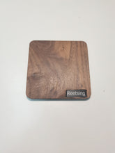 Load image into Gallery viewer, Reetsing coaster,Coasters for Wooden Table, Farmhouse Coaster,  Square Walnut Wood Coaster(4 Inch), Fit Ceramic Cup and Glass Cup or Any Size of Drink Glasses, Housewarming Gifts