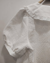 Load image into Gallery viewer, Laijianwang top, women's short-sleeved top openwork jacquard shruggedian