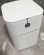 Load image into Gallery viewer, WOA WOA garbage can,Liter Slim Plastic Trash Can with Lid, White Modern Garbage Container Bin