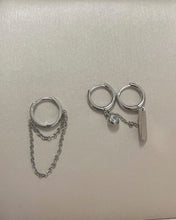 Load image into Gallery viewer, Wiydsha Classic Fashion Sterling Silver Round Bar Drop Earrings