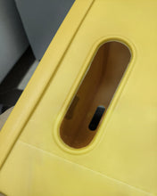Load image into Gallery viewer, Haootadiy Plastic Storage Box, Stackable Storage Case with Handle (Yellow)