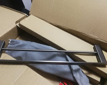 Load image into Gallery viewer, Cocomeno towel rack, double bath towel bar, 30-inch stainless steel bathroom towel rack, brushed and polished wall-mounted towel rack, total length 33