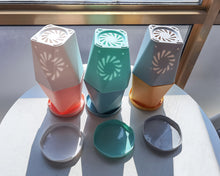 Load image into Gallery viewer, FUNCOLE flowerpot,6 Pcs Plastic Planters Indoor Flower Plant Pots, Mini Flower Seedlings Nursery Pot/Planter/Flower Pot with Pallet, Modern Decorative Gardening Containers