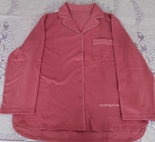 Load image into Gallery viewer, mongxian Pajamas,Women's Long Sleeve Sleepwear Soft Button Down Loungewear Pjs Set Nightwear