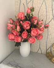 Load image into Gallery viewer, Anguipie vase,Modern Farmhouse Decorative Off-White Single Ceramic Vase 11.5”H Tall, Faux Floral Vase, Elegant Decoration for Rustic Home Décor, Wedding Centerpiece, Housewarming Gift