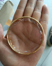 Load image into Gallery viewer, Ataraxia bracelet,Women's 18k Gold Plated Stackable Bangle Bracelet Hinged Oval-Shape Slip-On