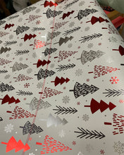 Load image into Gallery viewer, Aicoos wrapping paper,Holiday Wrapping Paper Bundle with Cut Lines on Reverse, Elegant Woodland Pinecones, Snowflakes, Blue, Gold