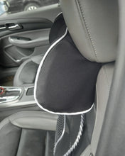 Load image into Gallery viewer, WOAOW Head-rests for Vehicle Seats,100% Pure Memory Foam and Ergonomic Design (Black)