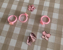 Load image into Gallery viewer, WymbsYdky Little Girl Jewel Rings in Box, Girl Pretend Play and Dress Up Rings (Lovely Ring)