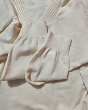 Load image into Gallery viewer, ABNF knitted dress, women's long-sleeved V-neck pleated tight-fitting dress, wool knitted dress