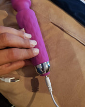 Load image into Gallery viewer, Ohlme Rechargeable personal wand massager-quiet and waterproof-20 modes and 8 speeds-perfect for relieving tension, muscles, back, soreness, recovery-pink