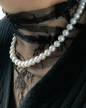 Load image into Gallery viewer, SIXFU Jewelry,Sterling Silver Round White Simulated Shell Pearl Necklace Strand | Pearl Choker Necklace | Jewelry for Women