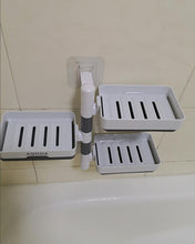 Load image into Gallery viewer, AQOOA soap Dish Holder for Shower, Bathrom 3 Tier with Hooks Adhesive Wall