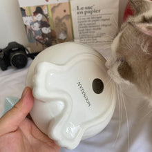 Load image into Gallery viewer, MOONXIAN pet feeding bowl,Ceramic Raised Pet Feeding Food Water Bowls  Stand for 2 Cats Kitten Small Dogs Puppy Dishwasher Safe