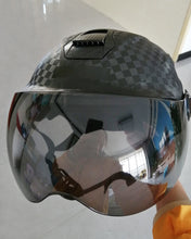 Load image into Gallery viewer, QC safety helmet ,Motorcycle Visor Flip up Modular Full Face Model ( Matte Black)