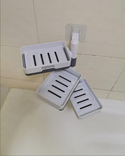 Load image into Gallery viewer, AQOOA soap Dish Holder for Shower, Bathrom 3 Tier with Hooks Adhesive Wall