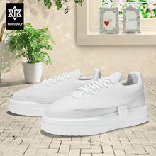 Load image into Gallery viewer, NORVINCY Womens Platform Sneakers Wedges High Top Lace Up Shoes Increase Fashion Sneakers