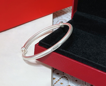 Load image into Gallery viewer, Bieaoti Slapband bracelets,Fashion Women Jewelry Solid 925 Bracelet Gift, Silver