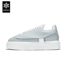 Load image into Gallery viewer, NORVINCY Womens Platform Sneakers Wedges High Top Lace Up Shoes Increase Fashion Sneakers