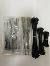 Load image into Gallery viewer, Anglezog cable ties, high tensile strength, with self-locking adjustable durable nylon ties