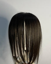 Load image into Gallery viewer, Iianaebeh black Wig Medium Shoulder Length Middle Part Short Straight Synthetic Hair Wigs