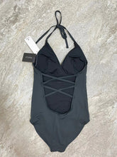 Load image into Gallery viewer, AAOCLO Swimwear,solid black sexy one piece swimsuit for women