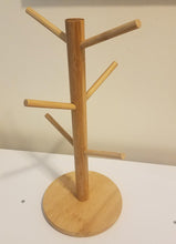 Load image into Gallery viewer, AEIDDRWAA mug tree, counter coffee mug tree stand, bamboo coffee mug tree stand countertop