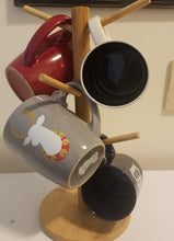 Load image into Gallery viewer, AEIDDRWAA mug tree, counter coffee mug tree stand, bamboo coffee mug tree stand countertop