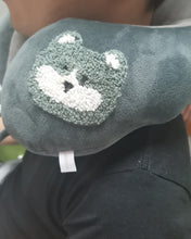 Load image into Gallery viewer, AIANGU neck pillow, neck protection, travel pillow, neck pillow with head support, 100% memory foam