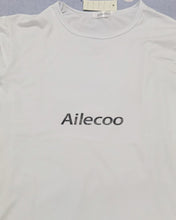 Load image into Gallery viewer, Ailecoo T-shirt, 100% cotton, women's short-sleeved T-shirt, white