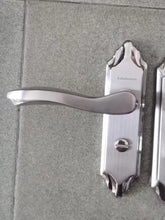 Load image into Gallery viewer, Ashdenton Metal Door Handles, Stainless Steel Door Handles Solid Metal, 2 Nos
