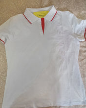 Load image into Gallery viewer, Ayooni lapel T-shirt, women's short-sleeved buttoned Polo shirt and rib knit casual top