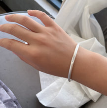 Load image into Gallery viewer, Bieaoti Slapband bracelets,Fashion Women Jewelry Solid 925 Bracelet Gift, Silver