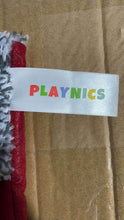 Load image into Gallery viewer, PLAYNICS Christmas socks, burlap check pattern with Santa Claus family hanging socks, used for Christmas gifts and holiday party decoration