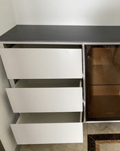 Load image into Gallery viewer, FINOTIC metal storage cabinets, modern steel cabinets against the wall, light luxury wine cabinets, kitchen storage cabinets, dining storage cabinets