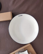 Load image into Gallery viewer, Famuler Dinnerware, multi-piece set, can be washed in the dishwasher, used for salads and pasta, restaurants, family gatherings